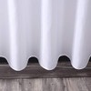 Homehold Hookless White Shower Curtain, Fabric Bath Curtain For Bathroom,