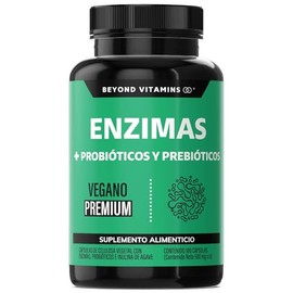 Enzimas Digestivas + Probióticos | Contiene 7 Enzimas Digestivas + Probióticos Lactobacillus acidophilus | Proteasa Lactasa Lipasa Bromelina Papaína | Digestive Enzymes 180 cápsulas