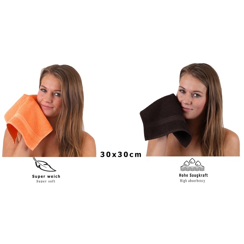 Betz Premium Flannels 100% Cotton 30 x 30 cm Orange