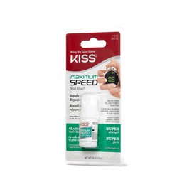 KISS Products Maximum Speed Nail Glue, Clear, 0.1 Ounce