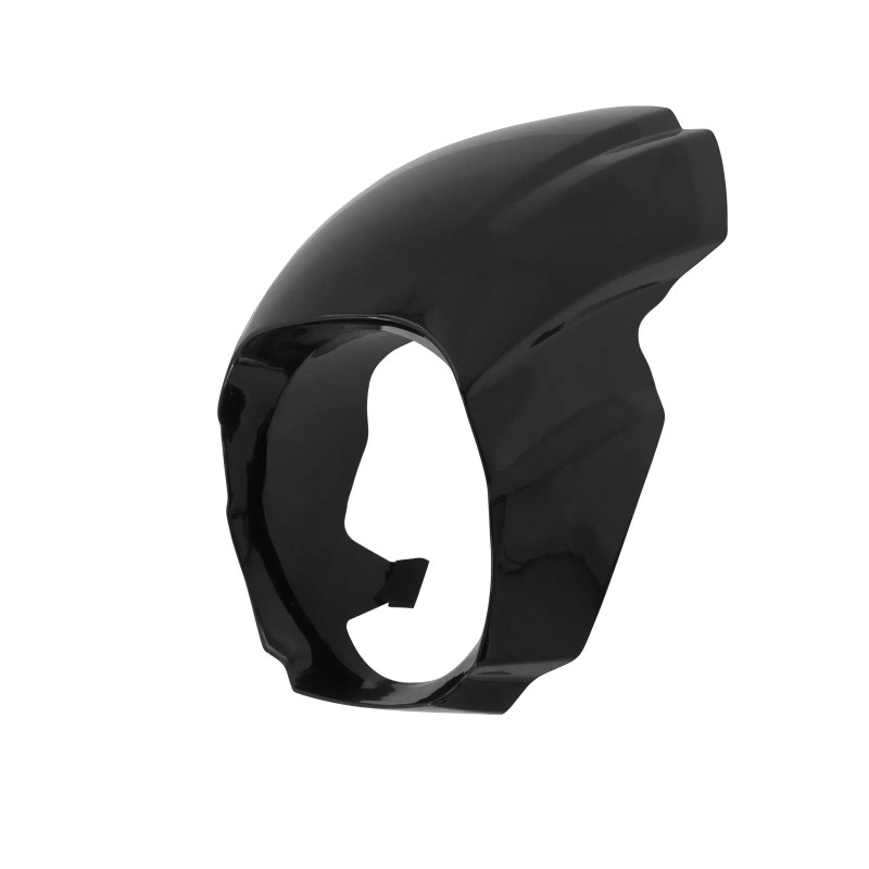HDBUBALUS Black Headlight Fairing Cover Mask Fit For Harley Softail