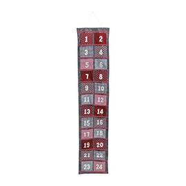 XXL Advent Calendar for Filling and Hanging, Made of Felt, Size 34 x 166 cm, Christmas Calendar for Children and Adults, Gift Calendar with Bag for Presents and as Christmas Decoration