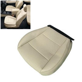 moseiny Driver Side Bottom Replacement Leather Seat Cover Compatible with Subaru Outback 2015 2016 2017 2018 2019 Driver Side Perforated Bottom Seat Cover Tan 3.6L 2.5L Front Left Seat Cover SBLZT02