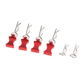 RCLions RC Car Body Clips Pins with Pull Taps for 1/8th 1/10th 1/12th RC Model Car (Red)