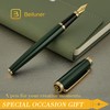 BEILUNER British Racing Green Fountain Pen,Stunning Luxury Pens with 24K