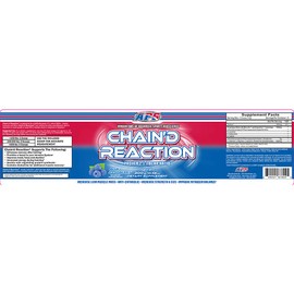 APS Nutrition Chain'd Reaction - The Ultimate BCAA Amino Acid Recovery Aid for Muscle Growth, Blue Raspberry, 300 Gram