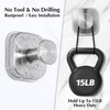 warlve Suction Cup Hooks for Shower - Reusable No-Drill Mounting