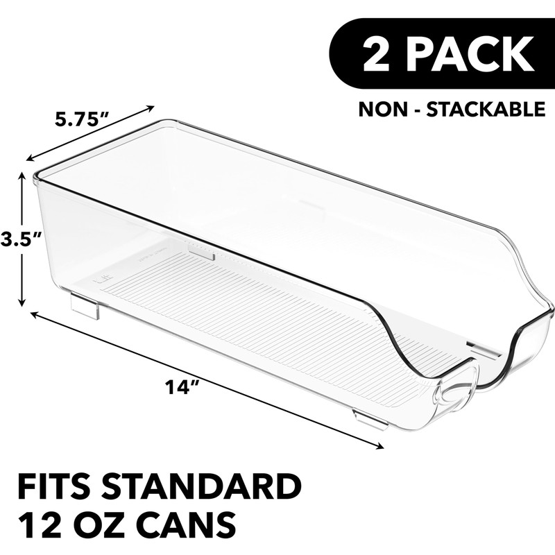 Simple Houseware Soda Can Organizer and Dispenser for Refrigerator /