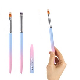 2pcs Nail Art Clean Up Brushes, Nail Brushes for Nail Art, Nail Art Tools, Painting Brushes, Finger nail Cleaning Brushes for Nail Art and Designs(13/15)