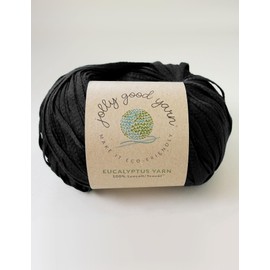 Eco-Friendly 100% Eucalyptus Wool/Yarn, Silky Smooth & Sustainable Lyocell (100g) (Heavitree Black)