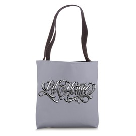 LIL HOMIE Shirt Hip Hop Chicano Tattoo Art Cholo West Coast Tote Bag