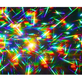 Rainbow Symphony Fireworks Glasses - American Flag # 1 Design, Package of 100