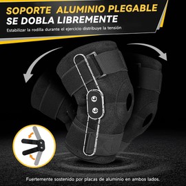 Rodillera Ortopedica y Deportiva con Soporte Aleacion para Hombre y Mujer