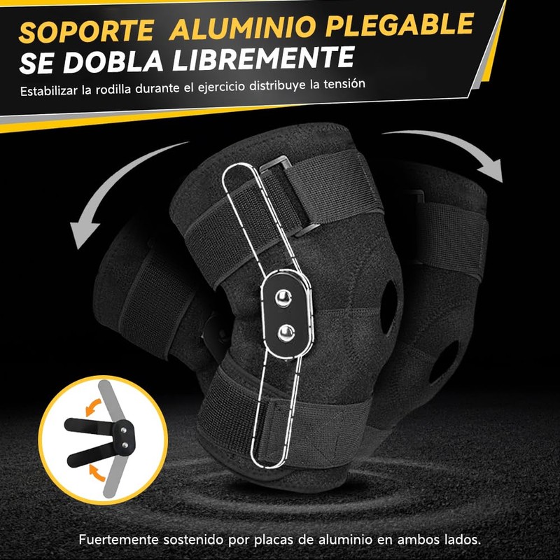 Rodillera Ortopedica y Deportiva con Soporte Aleacion para Hombre y
