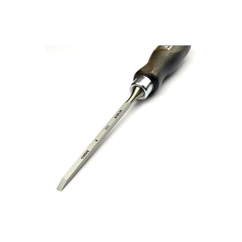 Narex Piercing Chisel - Flat with Dark Grip - 4