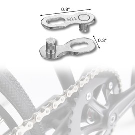 QUETTO Bike Chain Link 3 Pairs Bicycle Missing Link for 11 Speeds Reusable Chain Chain Link Connector Road Mountain Bicycle