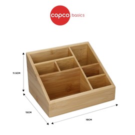 Copco Bamboo COPHSEORGBAM Household Organiser, Display Boxed, Wood, Brown