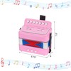 MECCANIXITY Accordion 10 Keys Button Accordion Mini Musical Instrument Gifts