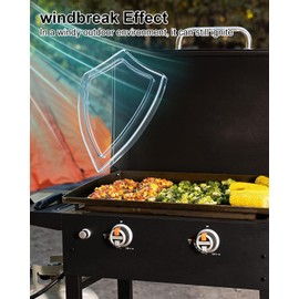 HUFEWU 3 Outlet Electronic Grill Igniter and Air Fryer Combination Fit for Blackstone 28 Inch Grill, Universal AA Cap Spark Igniter Replacement Kit