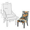 FORCHEER Wingback Dining Chair Covers Set of 2, Velvet Stretch