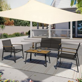 8' x 10' Sun Shade Sail, Rectangle Waterproof Canopy Awning UV Block Sunshade for Outdoor Patio Garden Terrace Backyard Pergola Sunscreen (Ivory) (Customization Acceptable)