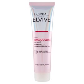 L'Oréal Paris Elvive Detangling Conditioner for Dull and Porous Hair, Silky Hair, Glycolic Acid, Sulphate Free, Glycolic Gloss, 150 ml