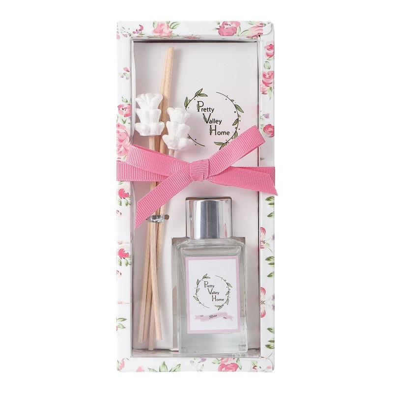 Reed Diffuser Set, Pretty Valley Home Mini Gypsum Flower Fragrance