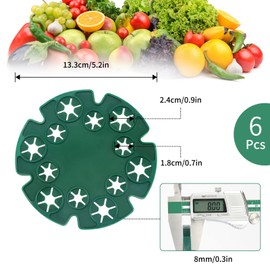 ieron 4 Pieces Wigwam Pole Grips Support Rings for Peas, Beans, Support Rods, Support Handles for Climbing Plants, Tomatoes, Cucumbers, Clematis, Sweet Peas