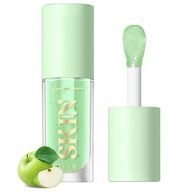 LANGMANNI LANGMANNI Moisturizing Lip Oil,No-Sticky Lip Gloss Lip Balm Lip Care,Fruit Flavoured Lip Oil For Dry Lip's Moisturizing Hydrating And Nourishing ((Green Apple))