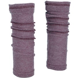 GURU SHOP Leg Warmers, Fine Knit Leg Warmers with Overlock, Men/Women, Blue, Cotton, Size: One Size, antique pink