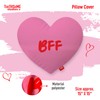 Toothsome Studios Querid@, BFF 2-Pack 15" x 15" Polyester Heart