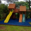 NuPlay Rubber Mulch Playground Flooring - Rubber Nugget Weed Barrier
