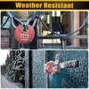DELSWIN Outdoor Combination Padlock - 4 Digit Heavy Duty Disc