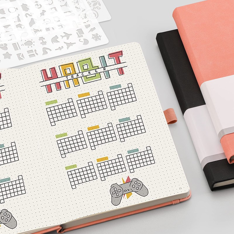 RETTACY A5 Dotted Notebook Pack of 2 - Bullet Dot