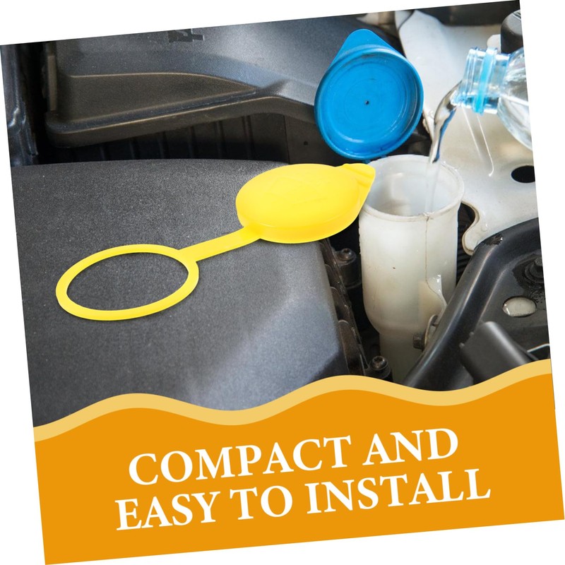 Gatuida Plastic Car Windscreen Washer Fluid Reservoir Cap Replacement Lid