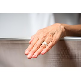 SILBERMOOS Women's Ring with Polka Dots Shiny Sterling Silver 925, Sterling Silver, Not applicable