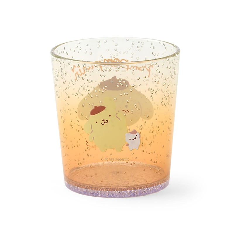 Sanrio 176079 Clear Tumbler, Pom Pom Pudding, AS Resin, Tableware,