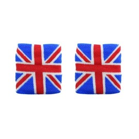 Generic Children's Kids Union Jack Wrist Sweatbands Britain Union Jack Flag Wristbands 2 Pcs