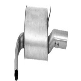 Walker Quiet-Flow SS 53694 Direct Fit Exhaust Muffler Assembly 2" Inlet (ID) 2.25" Outlet (OD) for Ford Fusion