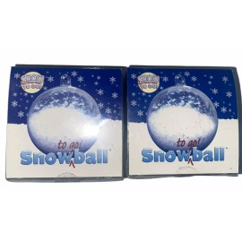 Instant Snow to Go Set Of 2 Snow To Go Ball Just Add Water Artificial Fluffy Snow Powder
