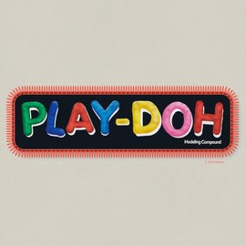 CafePress Play Doh Stitched Logo Canvas Tote Top Zipper Closure