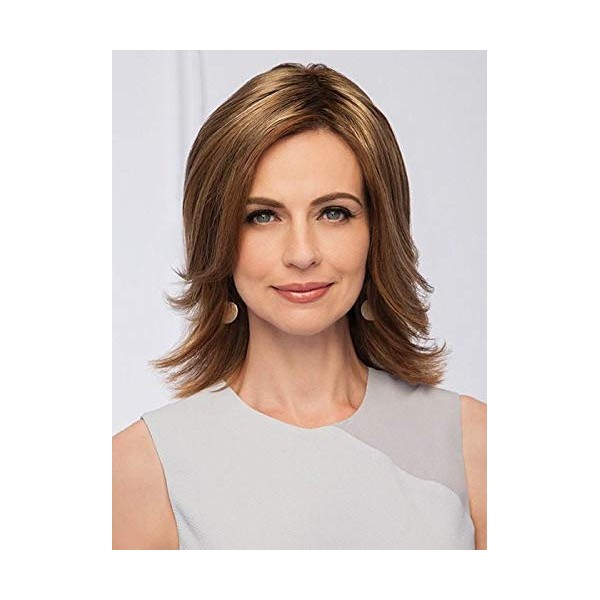 Top Perfect Hair Topper Color GL23-101SS SUN-KISSED BEIGE  - Gabor Wigs 10" Long Clip In Flexlite Synthetic Conceals Thinning Crown Head Hairpiece