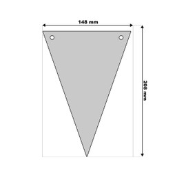 Coronation God Save the King Union Jack Set of 15 Triangle Bunting - His Majesty the King's Royal Ascent Coronation 6th of May Celebration Wall or Window Decoration