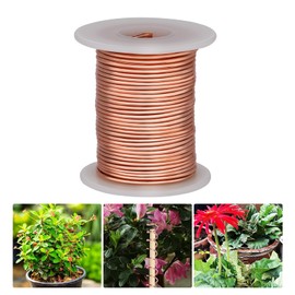 Copper Wire, Copper Wire Against Snails, Pure Copper Wire, Electroculture Gardening Copper Wire, DIY Jewellery Making, 16 Gauge (1.3 mm), 20 Metres