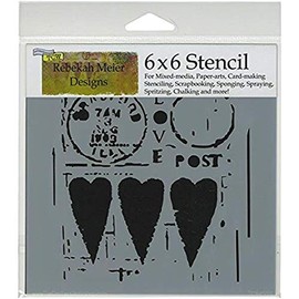 Crafters Workshop Template, 6 by 6-Inch, Love Post