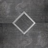 SereneDrains 304 Stainless Steel Tile in Matte White Square Shower