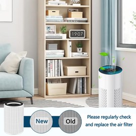 Slirceods HAP604 Filters Replacement For Air Purifier, Compatible with ECOSELF HAP604 Air Purifiers,3-in-1 H13 Activated Carbon Filters,2PACK