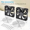 Wathai 120mm x 25mm DC 12V Waterproof Fan Dual Ball