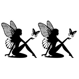 GALPADA GALPADA 2stcke Autoaufkleber Schmetterlinge Und Feen Personalisierte Dekoration Fr Au?enspiegel Und Sonnenbest?ndig Langlebig Und Rckstandsfrei Abl?sbar