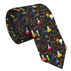 Jedenkuku Science Chemistry Math Physics Men'S Novelty Necktie Ties Funny Neckties Fashion Neck Ties Wedding Business Party Gifts